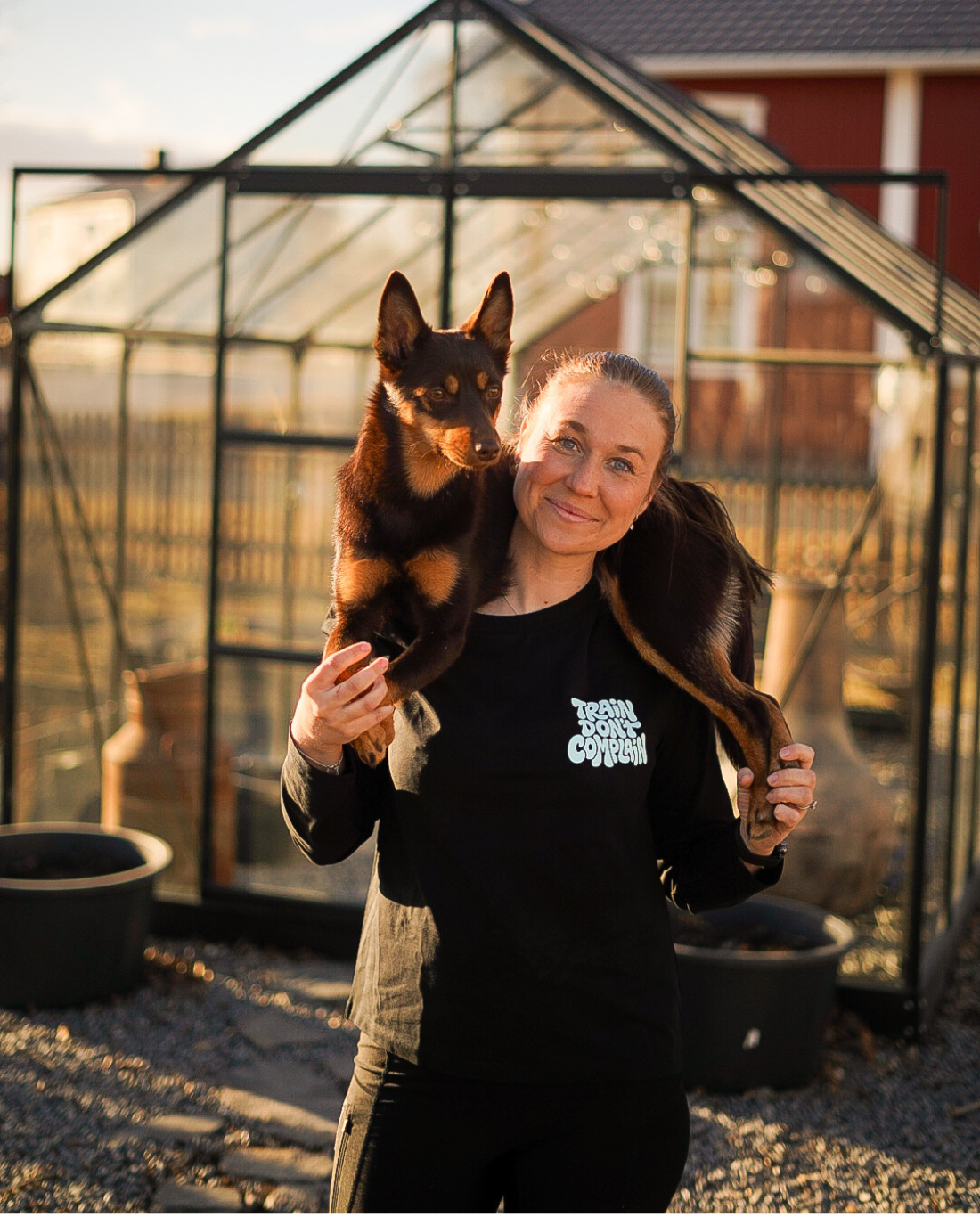 Svart Långärmad T-shirt – Run for the Blind Cross