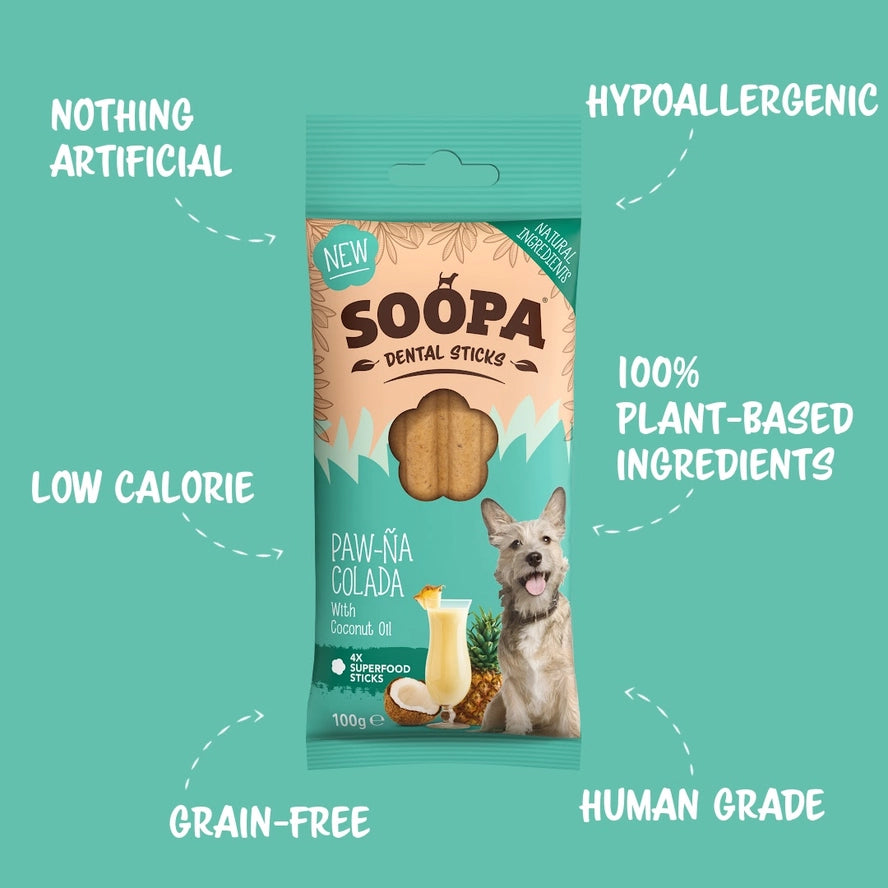 Soopa Dental Stick Paw-Na Colada