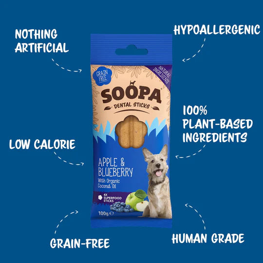 Soopa Dental Stick Äpple & Blåbär