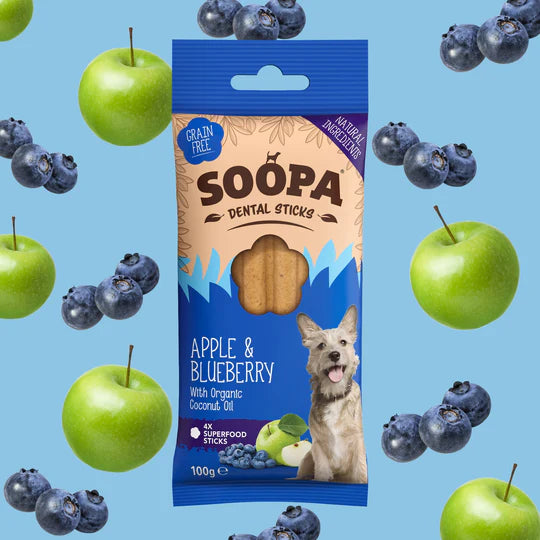 Soopa Dental Stick Äpple & Blåbär
